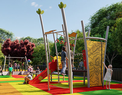 Project thumbnail - Playground, design, rendering