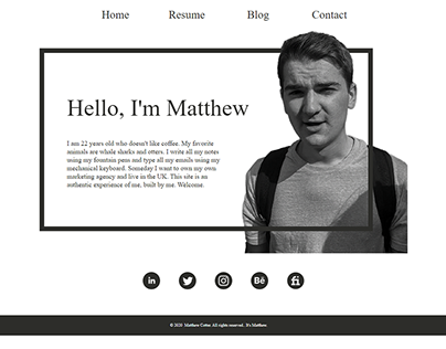 It's Matthew | Personal Site