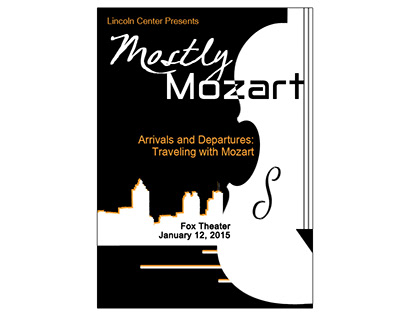 Concert Poster for "Mostly Mozart"