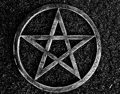 Wicca, pentagram Vector