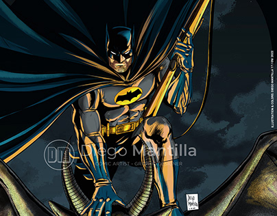 Batman poster style 90s