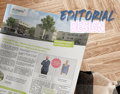 Editorial Design - Print ad aczepta nursing home