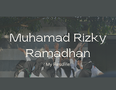 Design Resume Muhamad Rizky Ramadhan