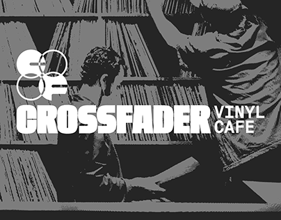 Project thumbnail - CROSSFADER Vinyl Cafe Branding + Product Design