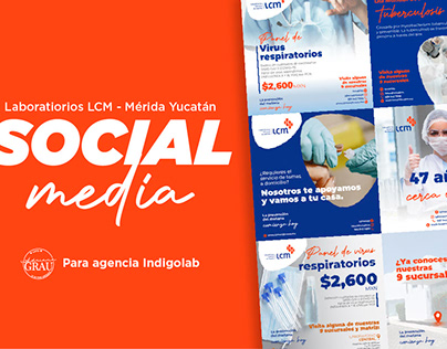 Diseño para redes sociales Laboratorios LCM Mérida Yuc
