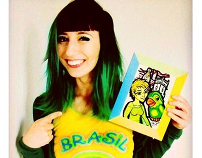 Desenho vencedor do Brazilians Day Portugal.