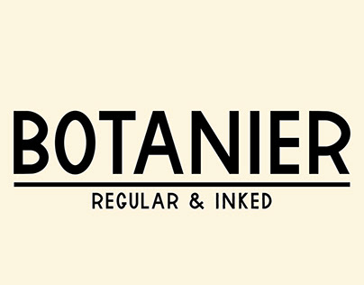 Botanier - Font Design