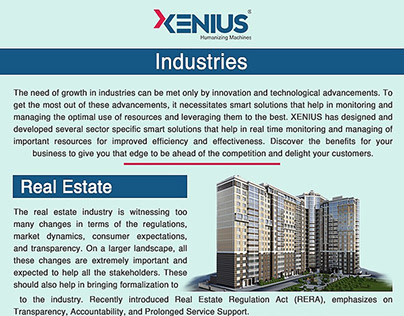 Industries We Serve at Xenius to Reduce Cost and Time