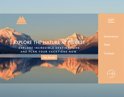 Minimalist Homepage for Travel Agency
