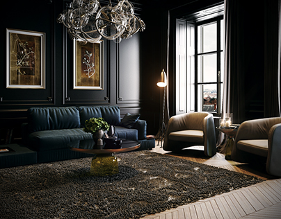 Black Classick Livingroom