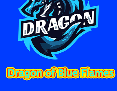 Dragon of blue flames