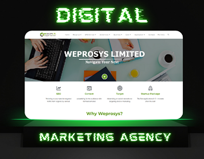 Weprosys: digital marketing agency website design