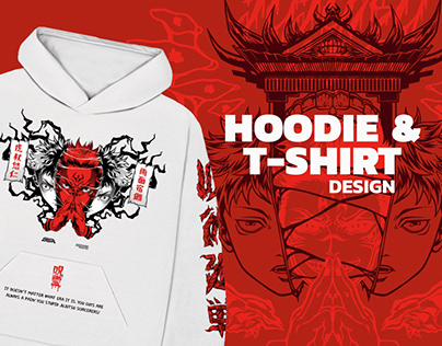 HODIE AND T-SHIRT DESIGN JUJUTSU KAISEN