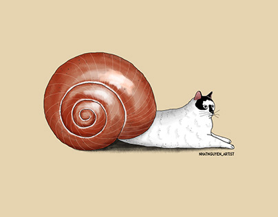 "The artwork 'Snail Cat'"