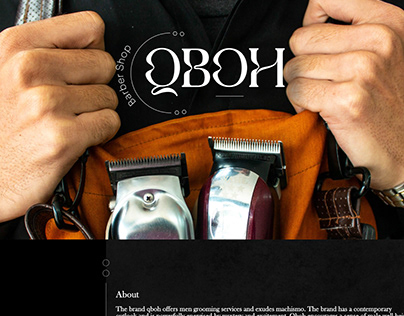 QBOH | Barber shop | Logo design & Brand identity