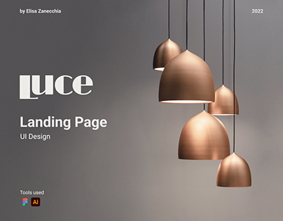 Luce Landing page - UI Design