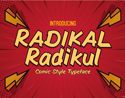 Radikal Radikul - Comic style fonts
