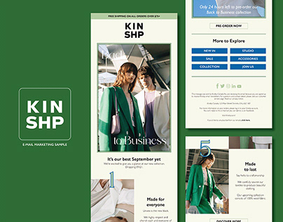 KINSHP: Email Marketing Sample