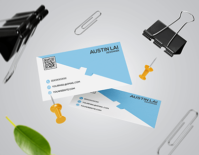 Falling Business Card