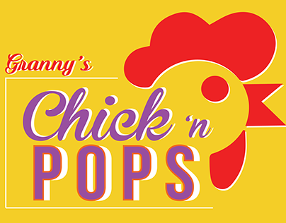 Chick'n Pops Branding