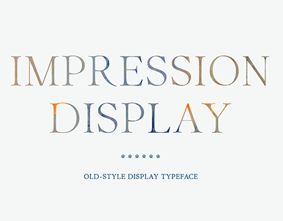 Impression Display Typeface