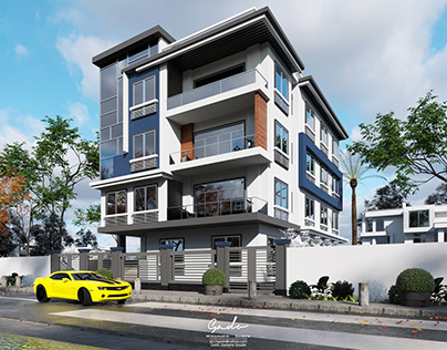 Modern elevation - Residental building