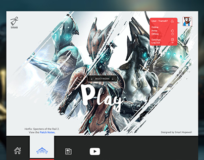 Warframe | The Launcher Within UI Design