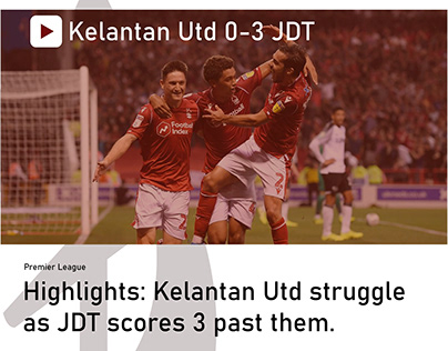 UI/UX Design (Kelantan United Website)