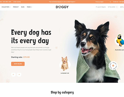 Doggy - Pets & Animals Responsive Shopify Theme