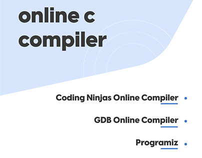 Online C Compiler (Editor) - Coding Ninjas