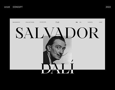 Concept Website - Museum Salvador Dali