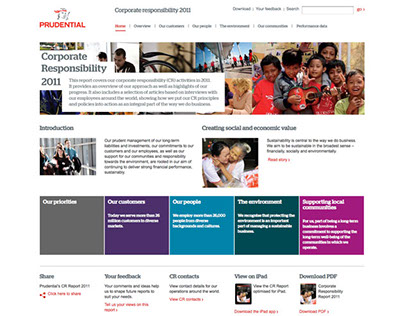 Prudential Online Corporate Responsibility Report 2011