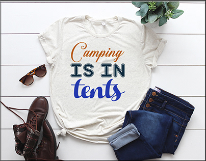 Camping is in-tents svg design