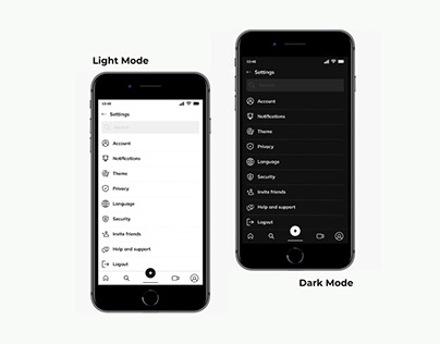 Setting light and dark mode