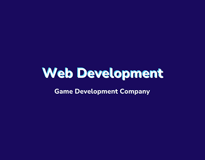 Web Development for Game Development Company