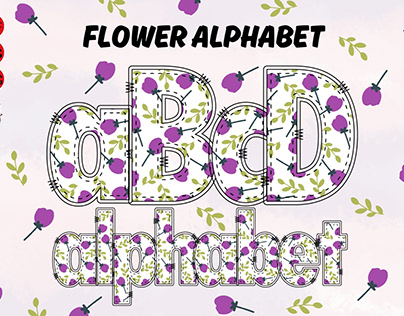 Flower Alphabet Letters