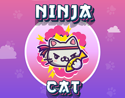 NINJA CAT GAME UI DESIGN