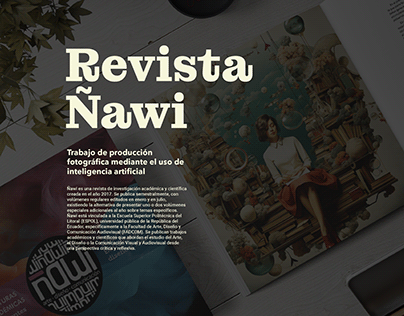 Revista Ñawi. Producción de imágenes mediante IA.