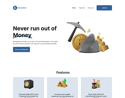 MoneyMonk Finance web design