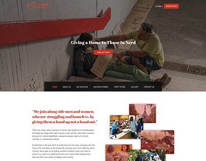 Friendly Mission - Website Design Project