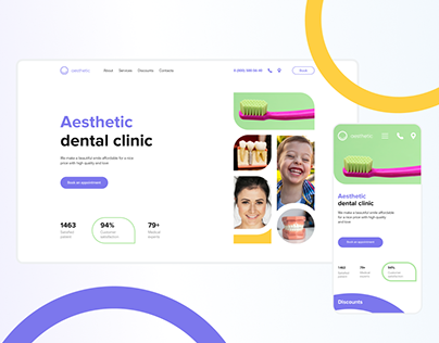 Dental clinic Aesthetic | Web design