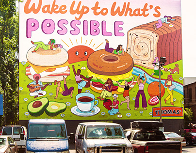 Thomas' Breads - Wake up to What's Possible - Mural