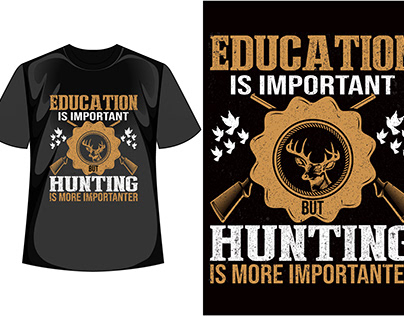 Hunting unique t-shirt design