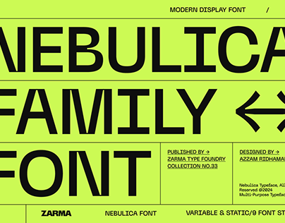 Project thumbnail - Nebulica Font