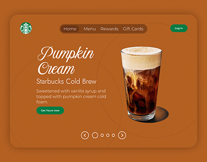 Starbucks Landing Page Redesign (UI Design)