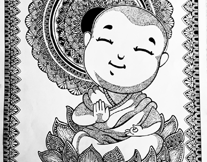 Drawing of Budhha