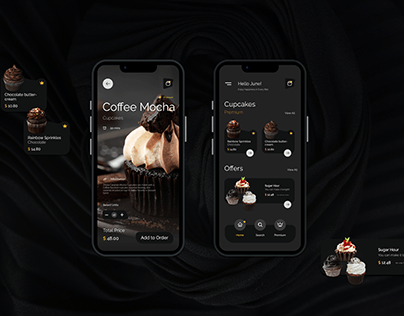 Premium Cupcake Store UI Design | App Design