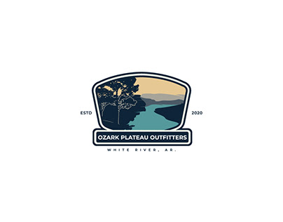 Project thumbnail - Ozark Plateau Outfitters logo design, White River, AR