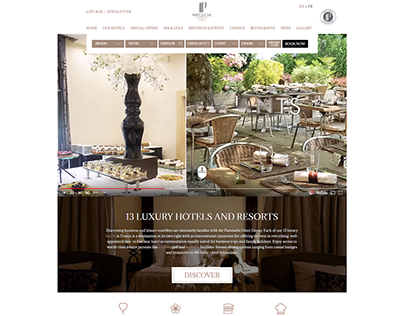 Partouche Hotels - Homepage Redesign