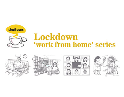 Lockdown WFH comic illustration